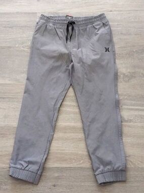 Hurley Youth Gray Elastic Cuff Stretch Joggets size 7/8